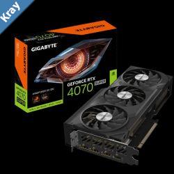 Gigabyte nVidia GeForce RTX 4070 Super WINDFORCE OC 12GD GDDR6X Video Card PCIE 4.07168 CUDA Cores 3x DP 1.4a 1x HDMI 2.1a