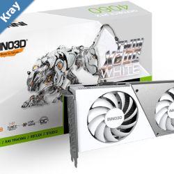 INNO3D nVidia GeForce RTX 4060 TWIN OC X2 White 8G GDDR6 2490MHz Boost Clock RAM 17Gbps 3xDPHDMI 250x118x42mm 4060