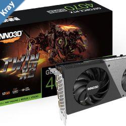 INNO3D nVidia GeForce RTX 4070 Super Twin X2 12GB GDDR6X 2475 MHz Boost Clock RAM 21 Gbps 3x DP 1xHDMI 250x118x42mm