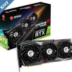 MSI nVidia Geforce RTX 3060 Ti GAMING X TRIO 8GB GDDR6 Boost 1830 MHz DisplayPort x 3 v1.4a  HDMI 2.1 x1 PCI Express Gen 4