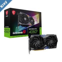 MSI nVidia GeForce RTX 4060 Ti GAMING X 16G Video Card  2640 MHz Boost Clock 16GB GDDR6DisplayPort x 3 v1.4aHDMI x1